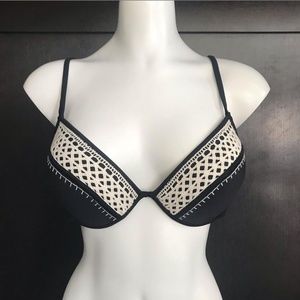 California Waves crochet underwire bikini top XL